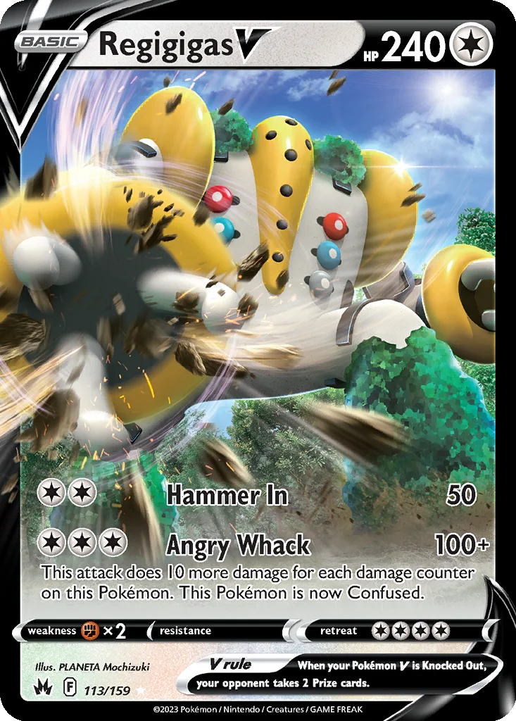 Regigigas V 113/159 Crown Zenith (Holo)