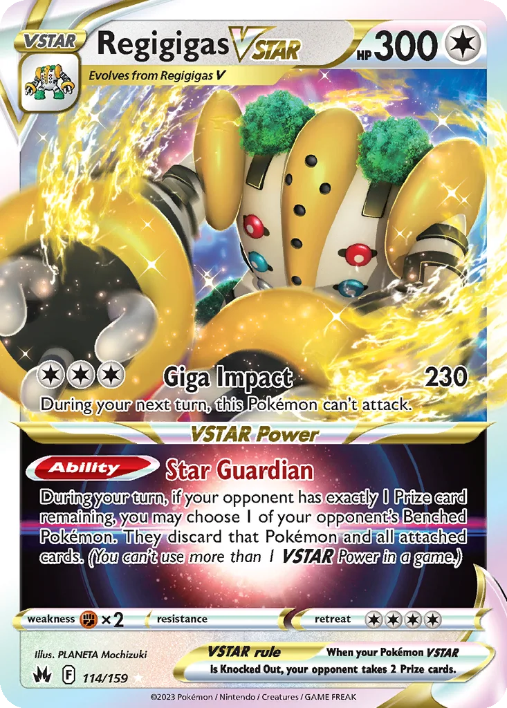 Regigigas VSTAR 114/159 Crown Zenith (Holo)