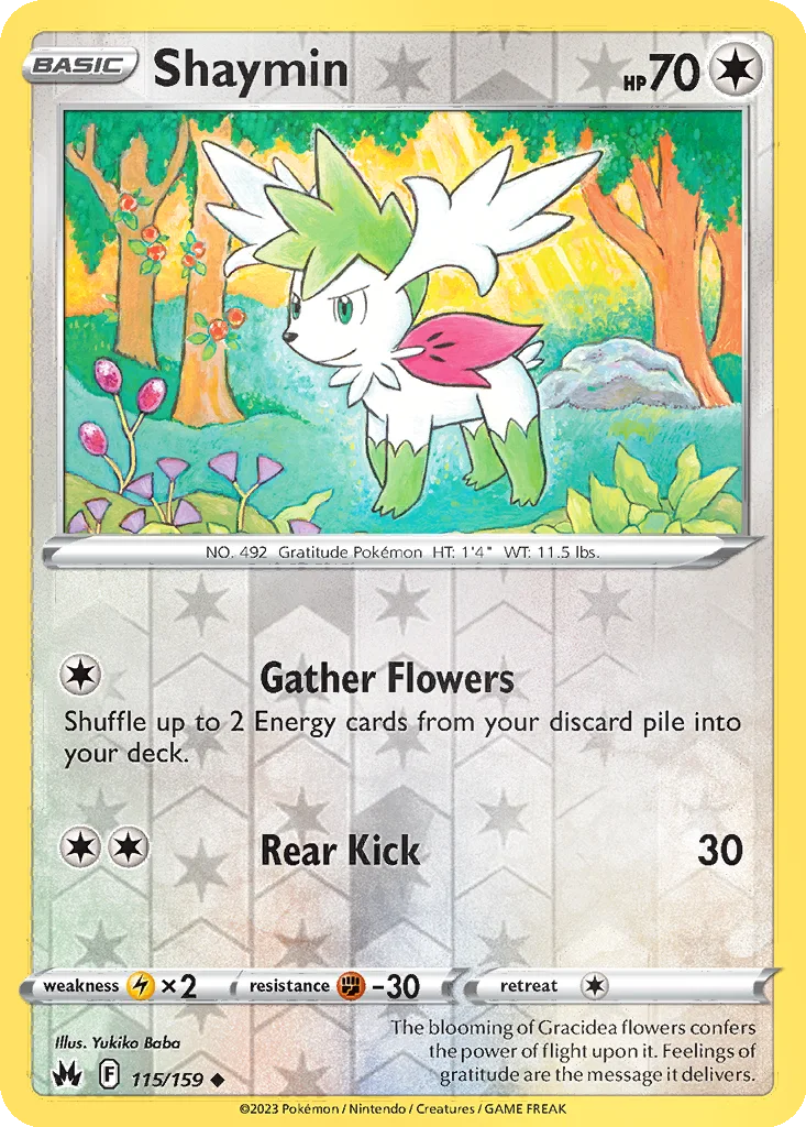 Shaymin 115/159 Crown Zenith (Reverse holo)