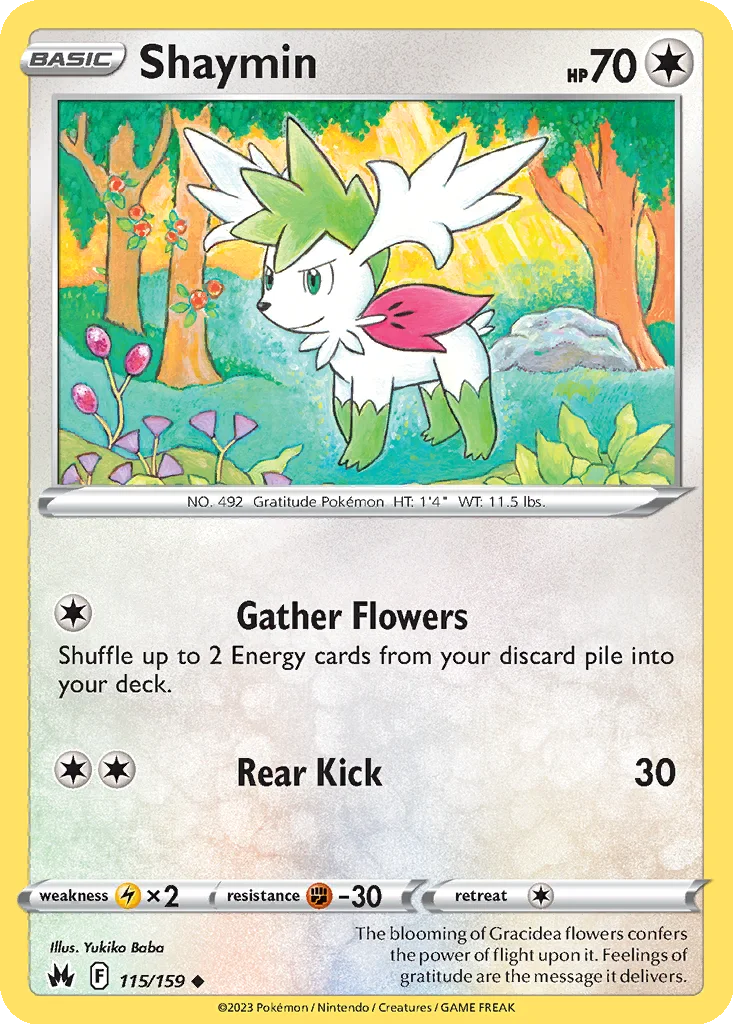 Shaymin 115/159 SWSH: Crown Zenith (Normal)