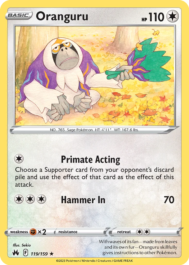 Oranguru 119/159 Crown Zenith (Normal)
