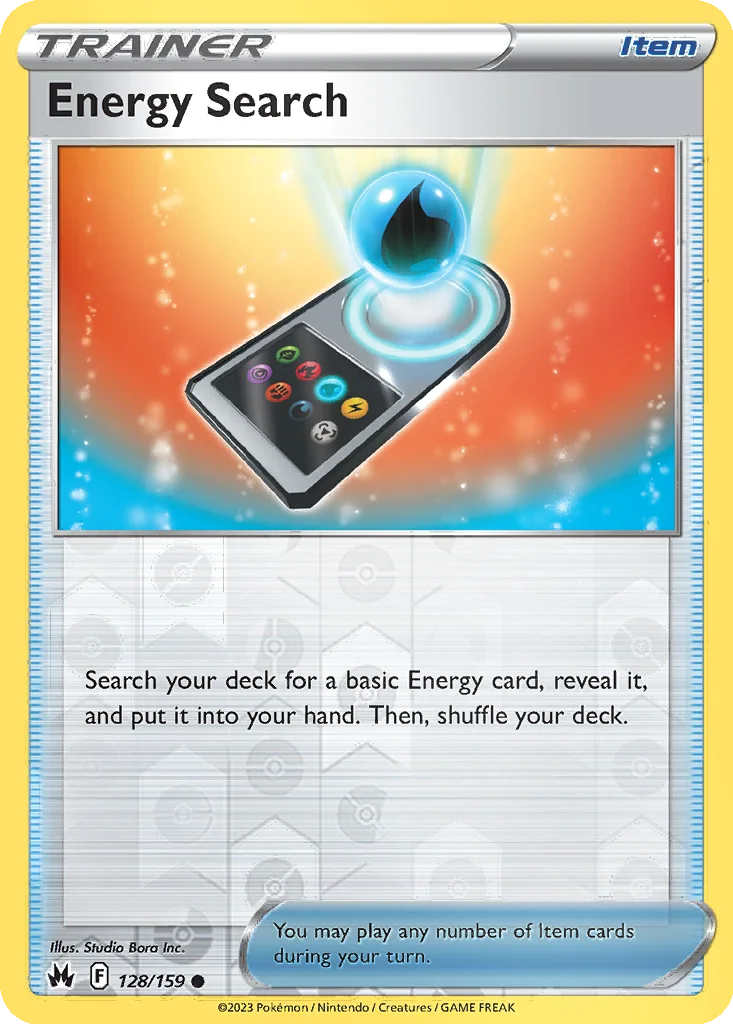 Energy Search 128/159 Crown Zenith (Reverse holo)