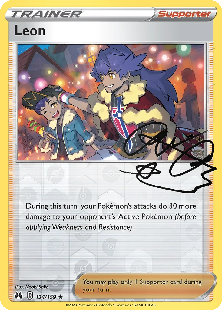 Leon 134/159 Crown Zenith (Reverse holo)