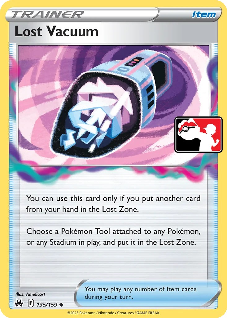 Lost Vacuum 135/159 Crown Zenith (Play! Pokémon (Cosmos Holo))