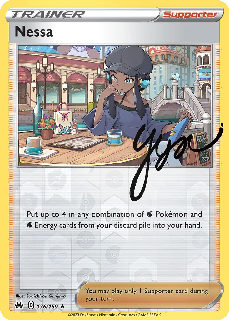 Nessa 136/159 Crown Zenith (Reverse holo)