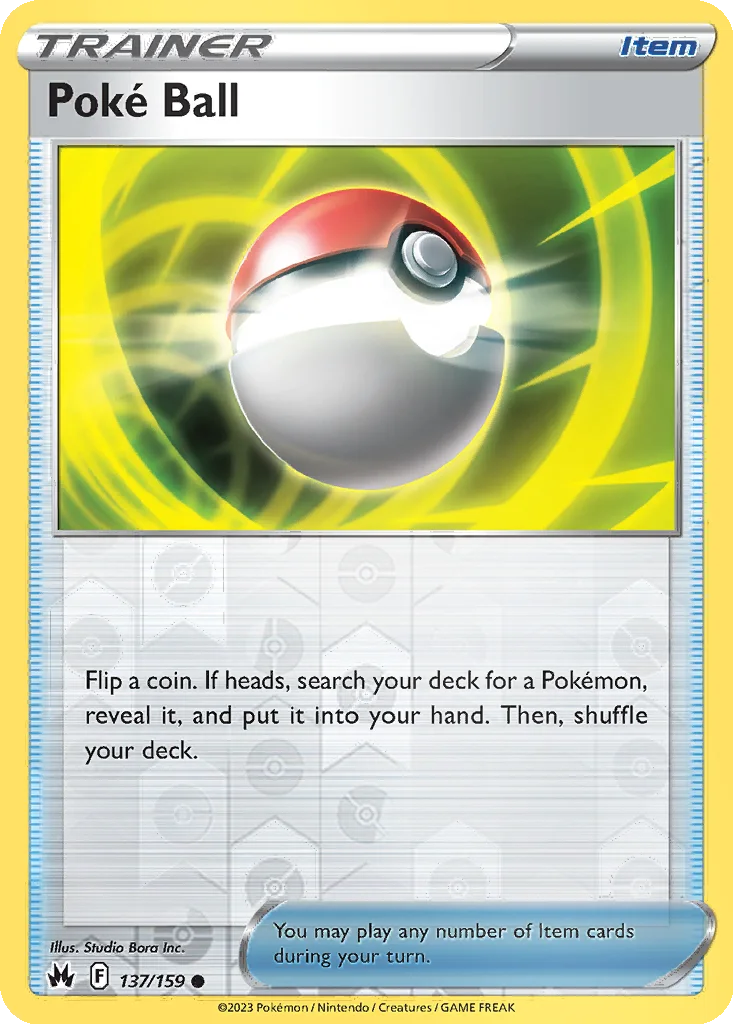 Poké Ball 137/159 Crown Zenith (Reverse holo)