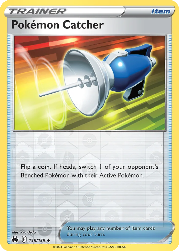 Pokémon Catcher 138/159 Crown Zenith (Reverse holo)