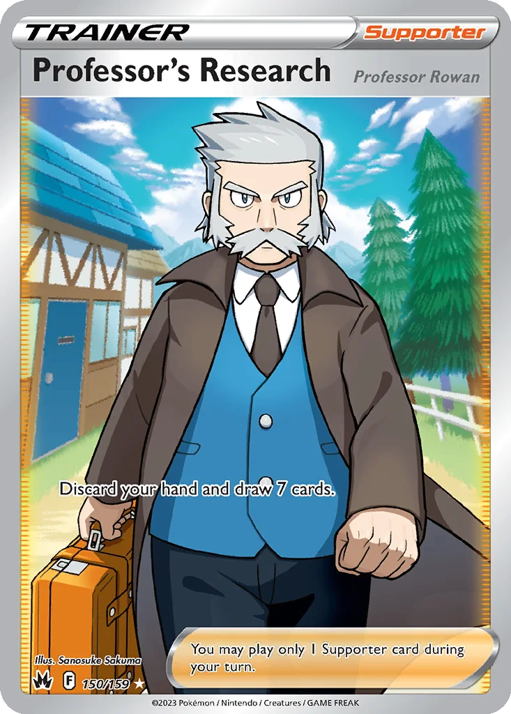 Professor's Research (Professor Rowan) 150/159 Crown Zenith (Holo)