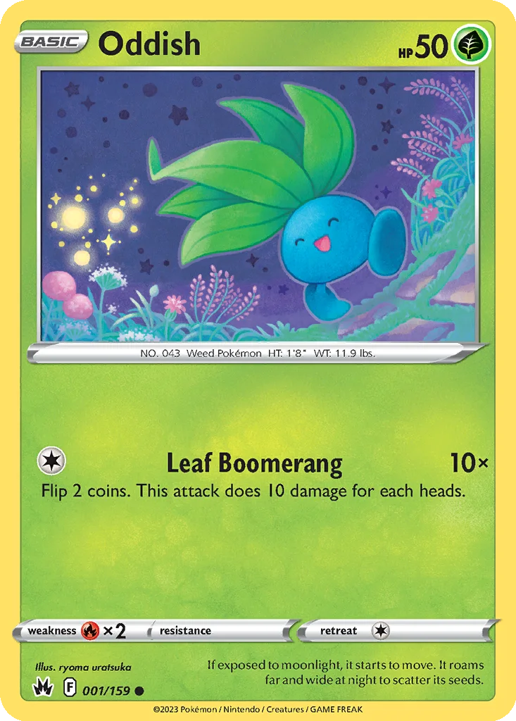 Oddish 001/159 Crown Zenith (Normal)