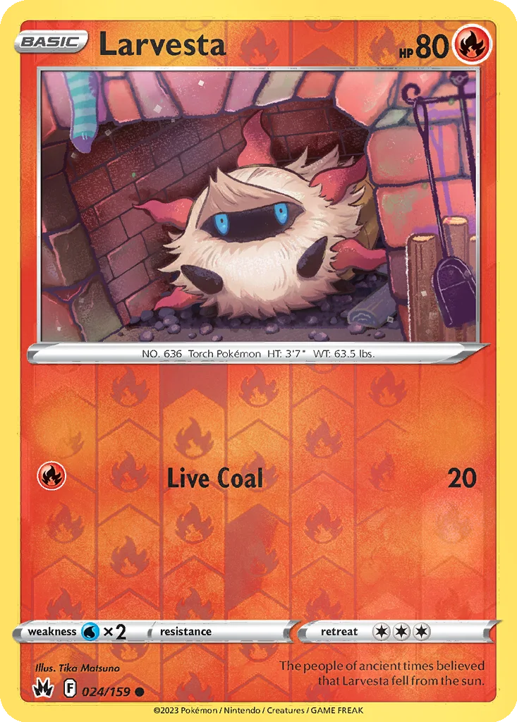 Larvesta 024/159 Crown Zenith (Reverse holo)
