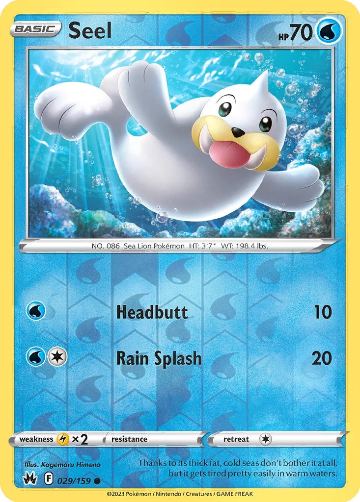 Seel 029/159 Crown Zenith (Reverse holo)