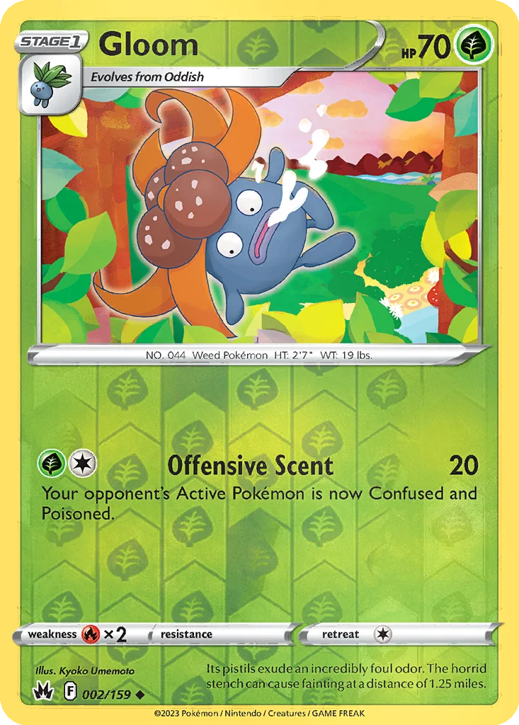 Gloom 002/159 Crown Zenith (Reverse holo)