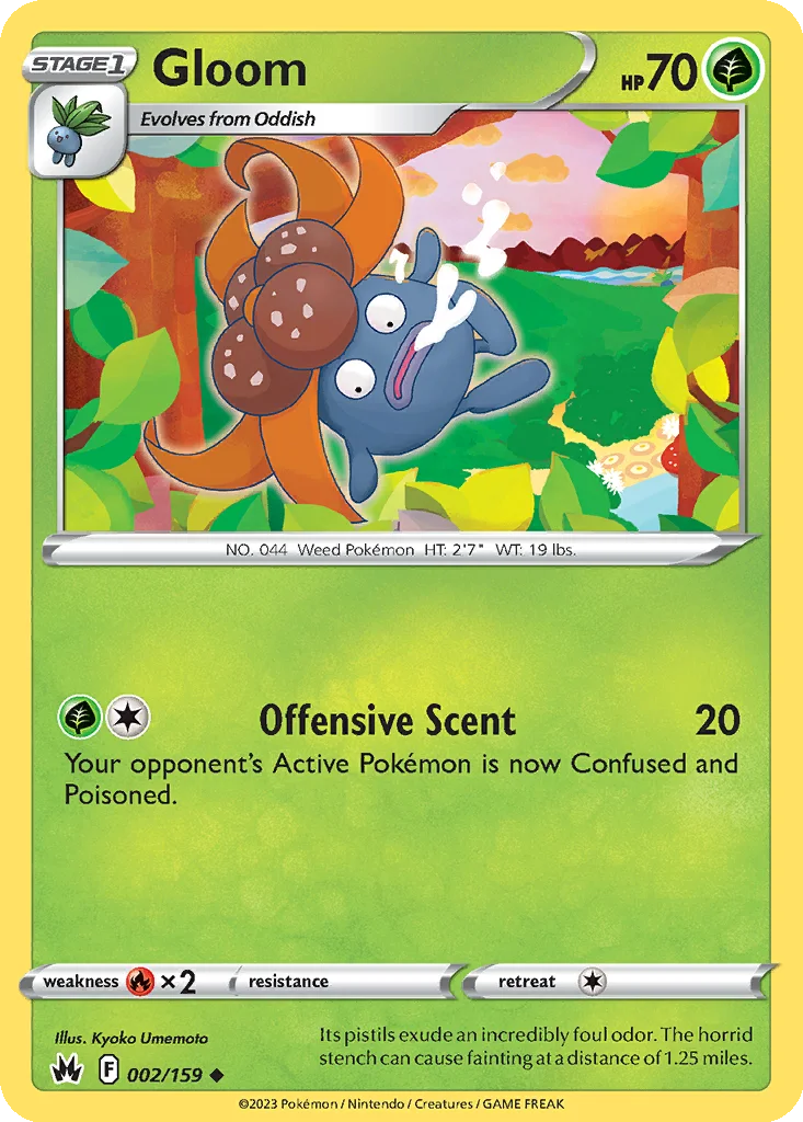 Gloom 002/159 SWSH: Crown Zenith (Normal)