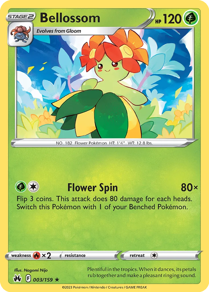 Bellossom 003/159 SWSH: Crown Zenith (Normal)