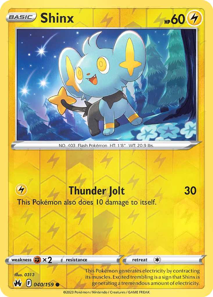 Shinx 040/159 Crown Zenith (Reverse holo)
