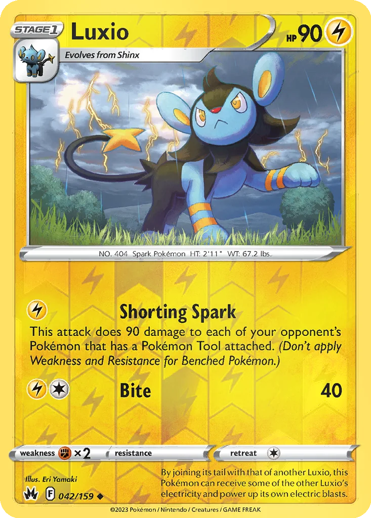 Luxio 042/159 Crown Zenith (Reverse holo)