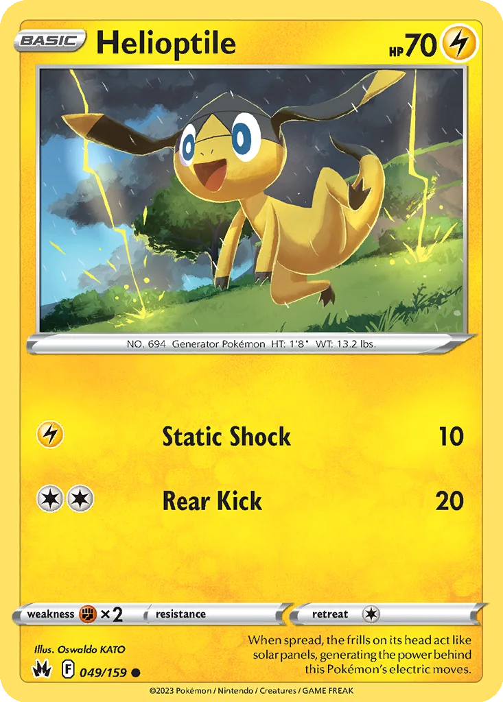 Helioptile 049/159 SWSH: Crown Zenith (Normal)