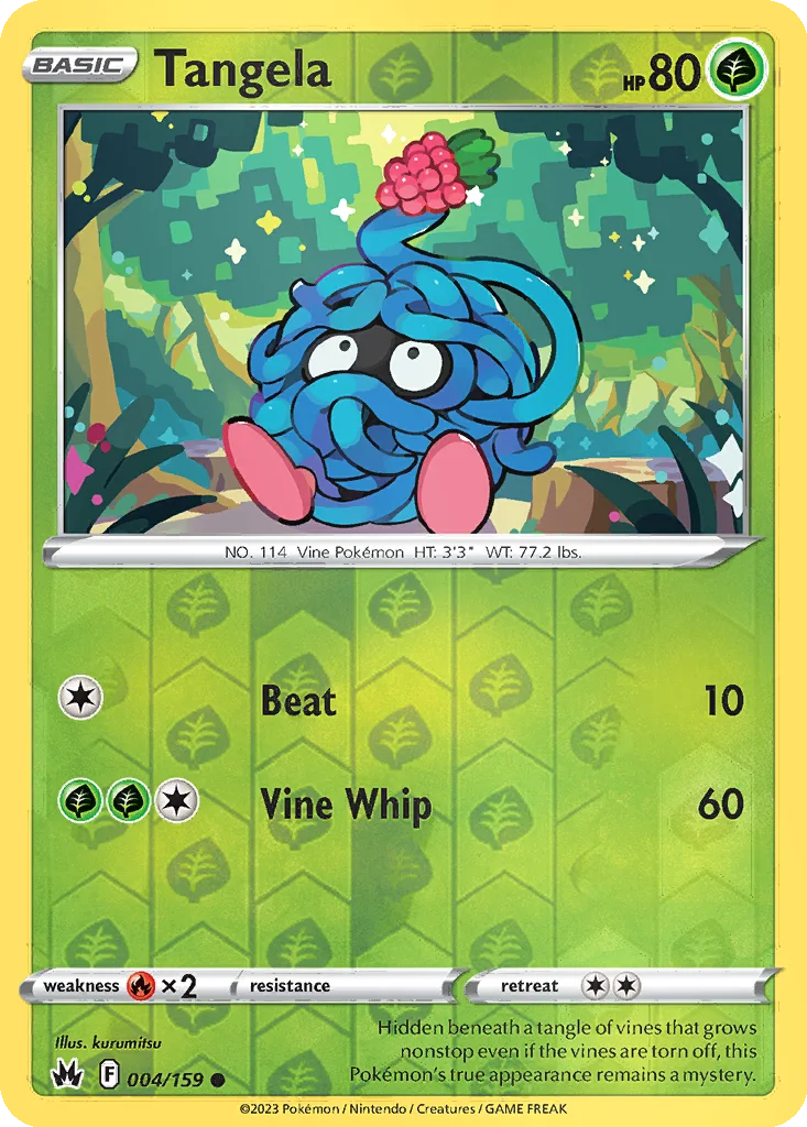 Tangela 004/159 SWSH: Crown Zenith (Reverse holo)