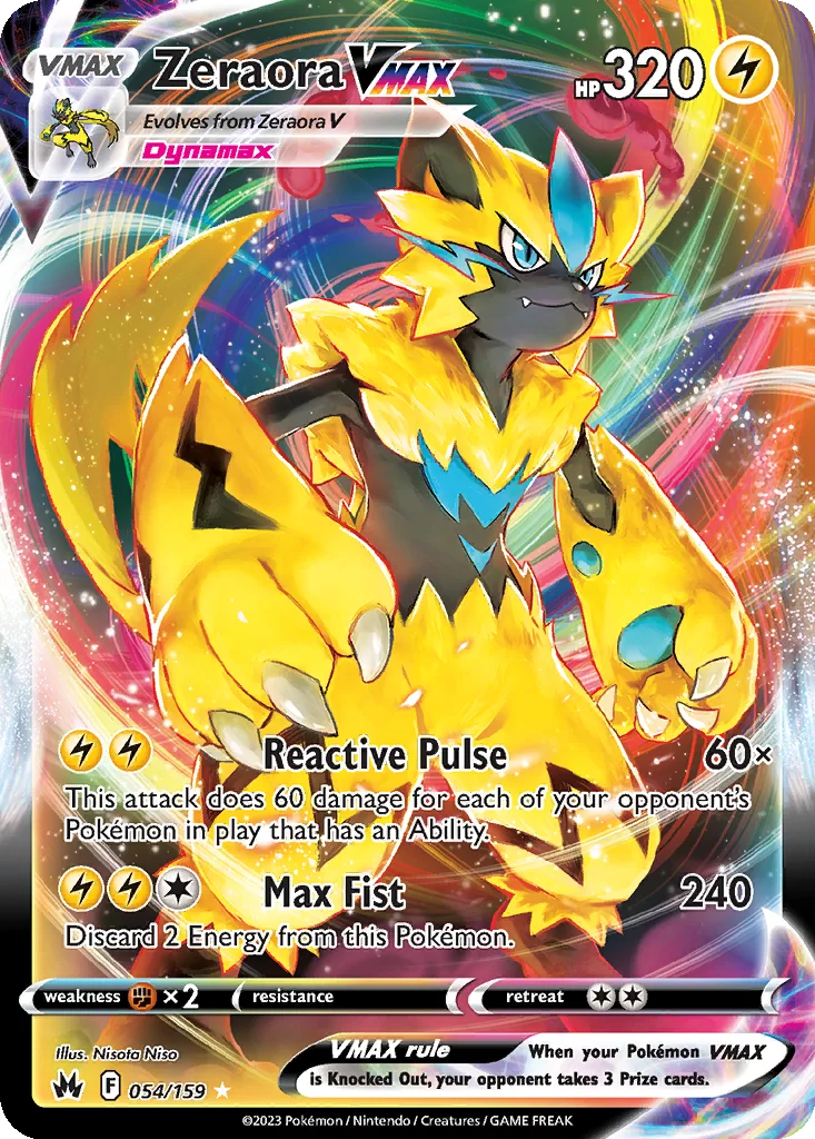 Zeraora VMAX 054/159 Crown Zenith (Holo)