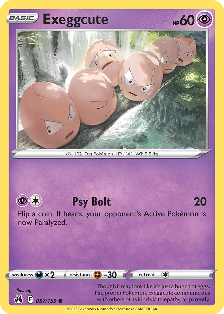 Exeggcute 057/159 Crown Zenith (Normal)