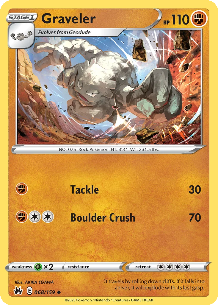 Graveler 068/159 Crown Zenith (Normal)