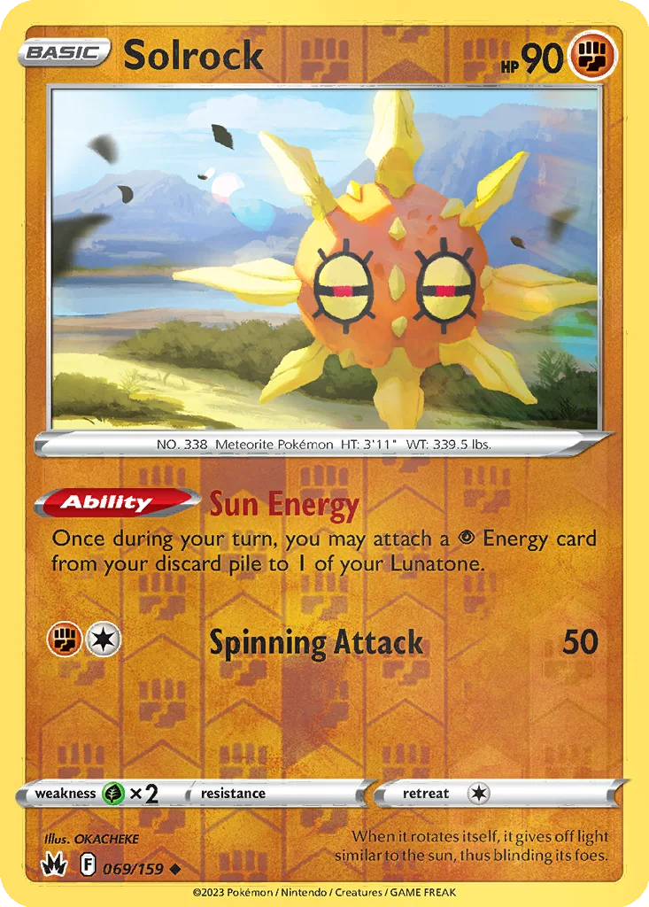 Solrock 069/159 Crown Zenith (Reverse holo)