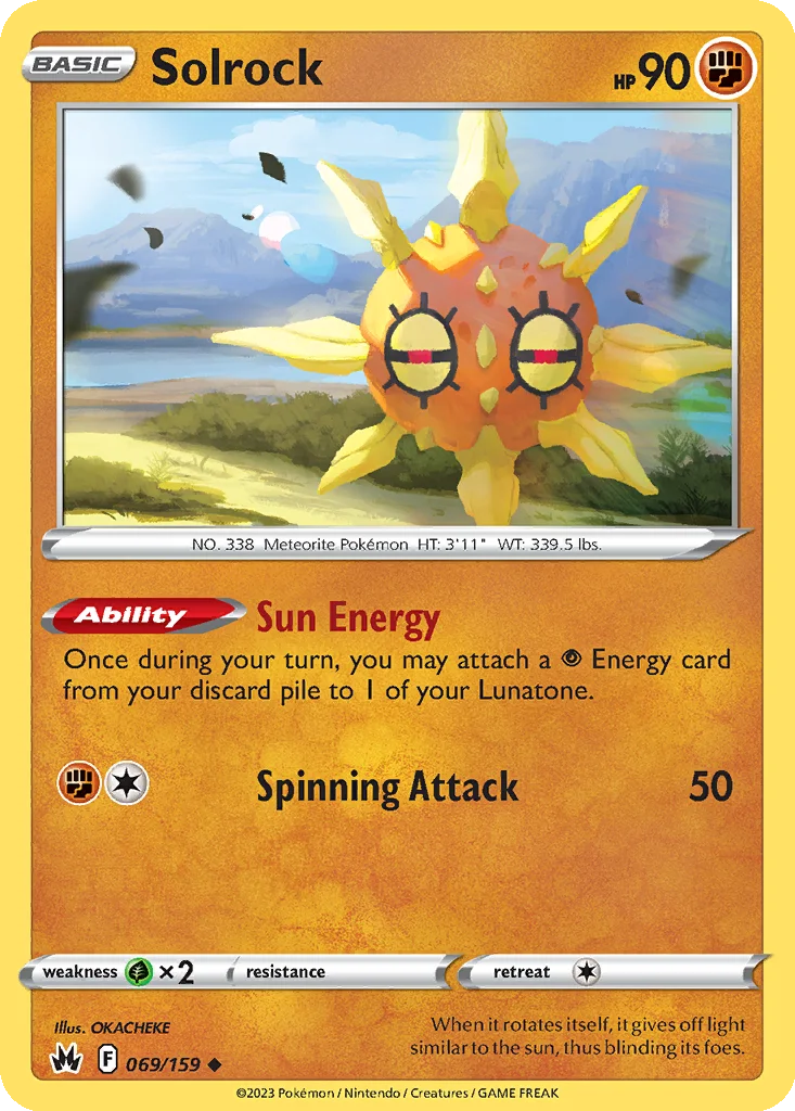 Solrock 069/159 SWSH: Crown Zenith (Normal)