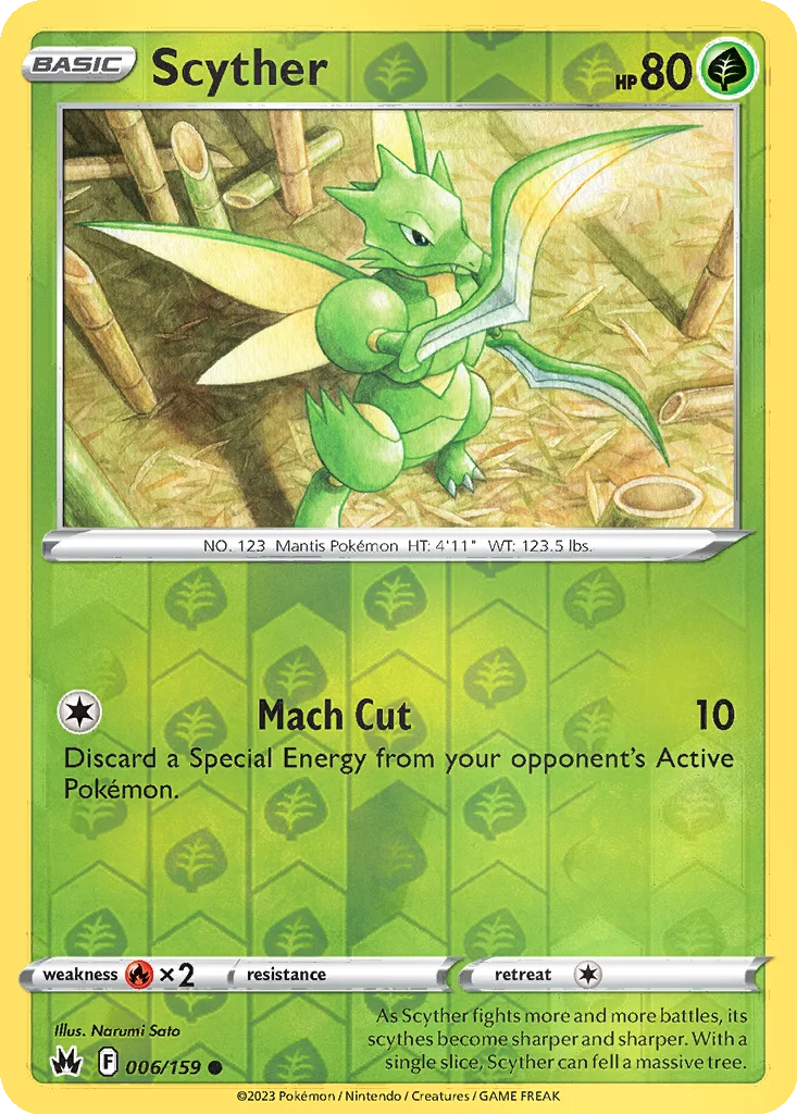 Scyther 006/159 Crown Zenith (Reverse holo)