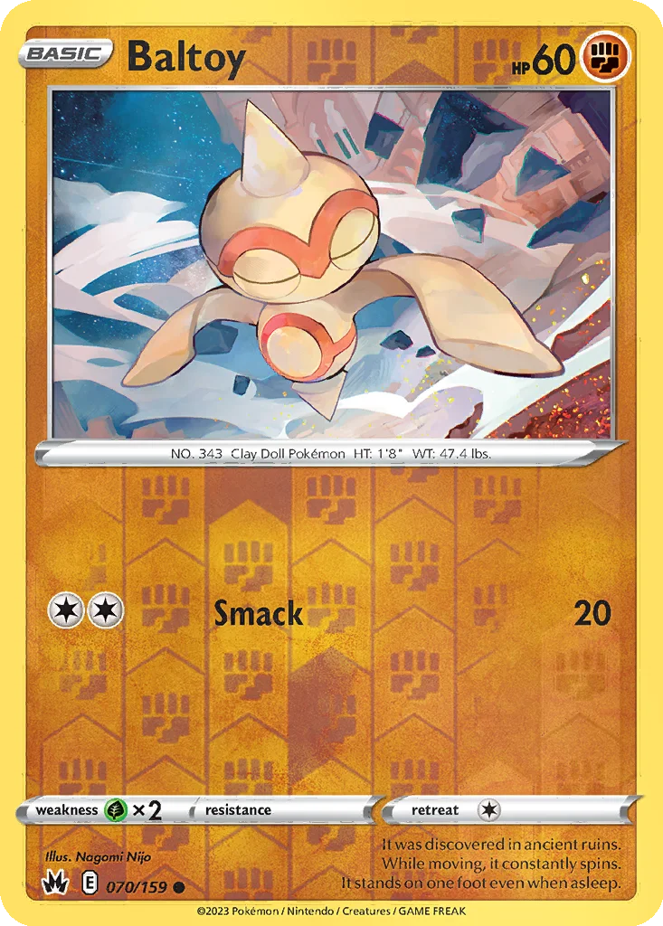 Baltoy 070/159 Crown Zenith (Reverse holo)