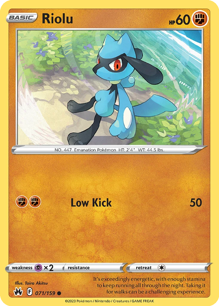 Riolu 071/159 SWSH: Crown Zenith (Normal)
