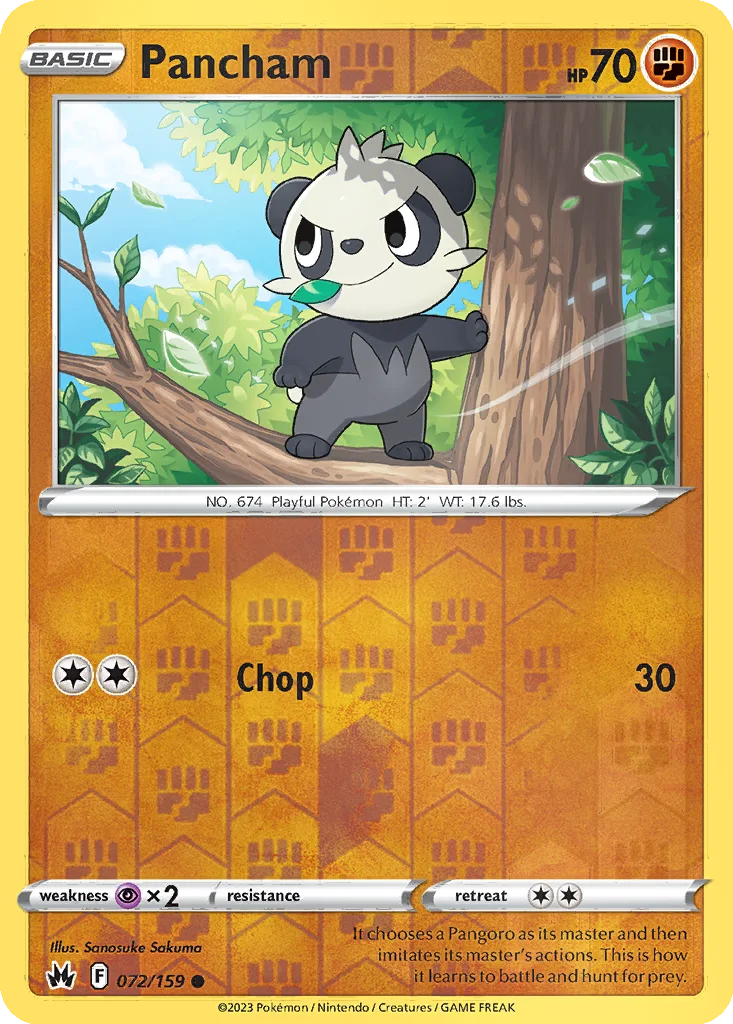 Pancham 072/159 Crown Zenith (Reverse holo)