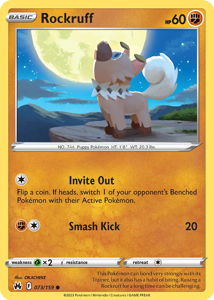 Rockruff 073/159 SWSH: Crown Zenith (Normal)