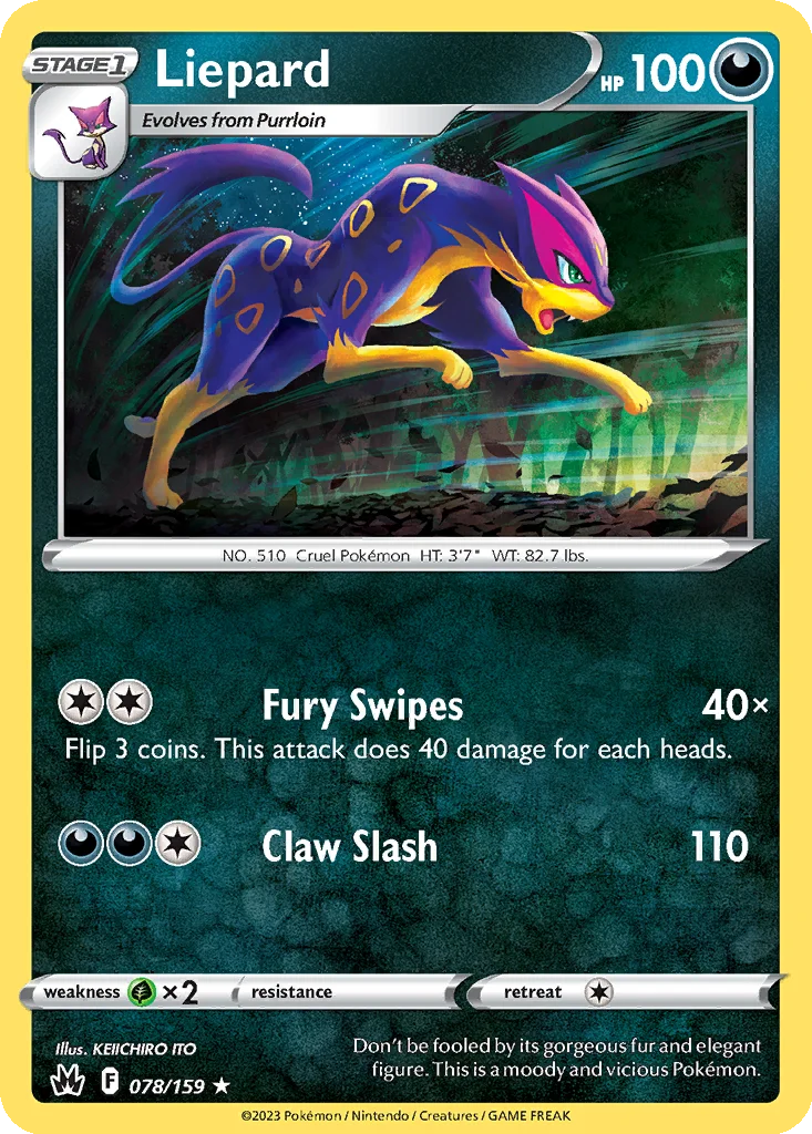 Liepard 078/159 Crown Zenith (Normal)