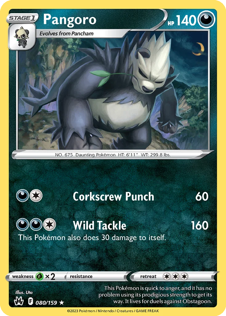 Pangoro 080/159 Crown Zenith (Normal)