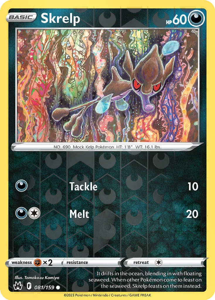 Skrelp 081/159 Crown Zenith (Reverse holo)