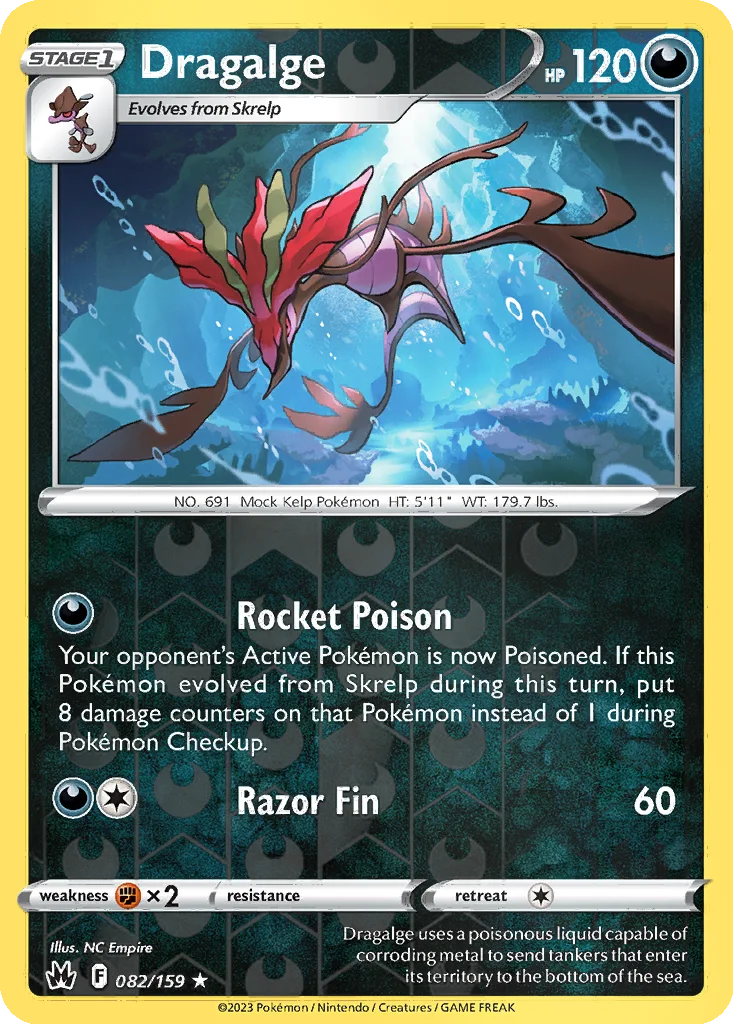 Dragalge 082/159 Crown Zenith (Reverse holo)