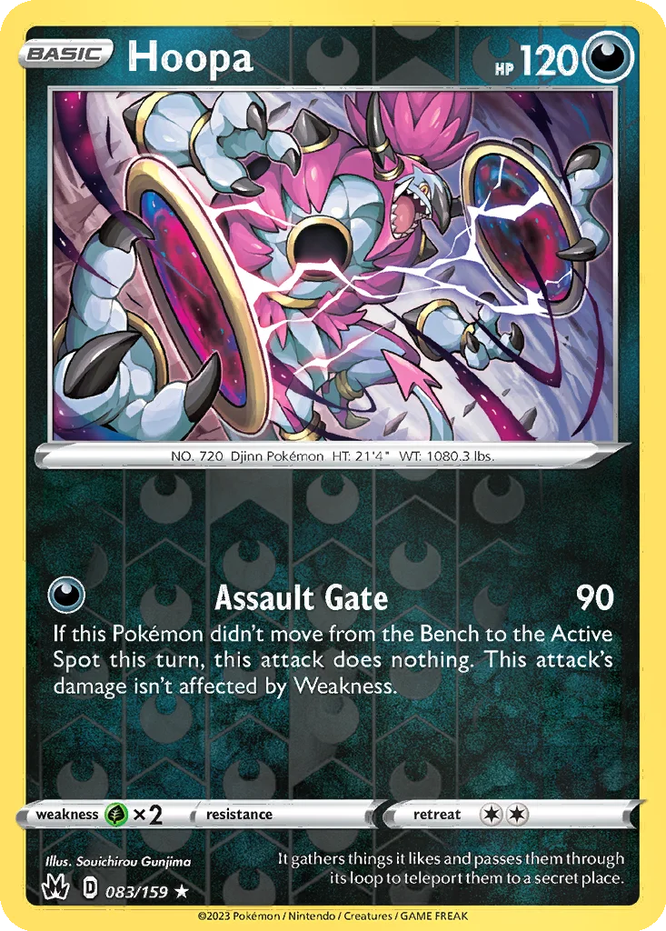 Hoopa 083/159 Crown Zenith (Reverse holo)