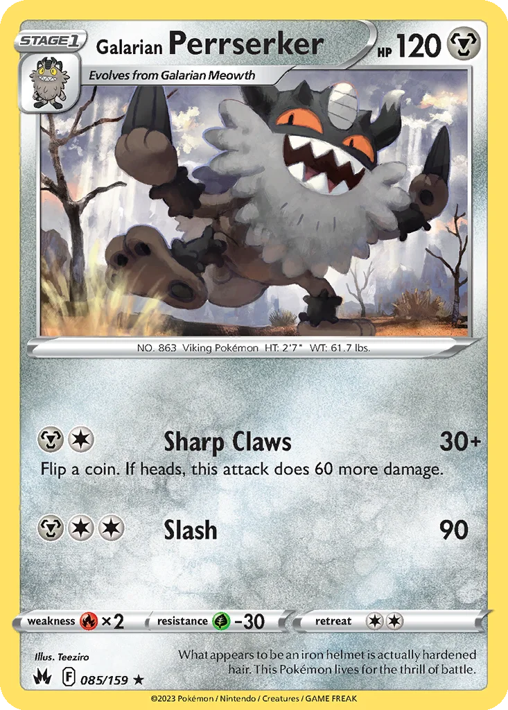 Galarian Perrserker 085/159 Crown Zenith (Normal)