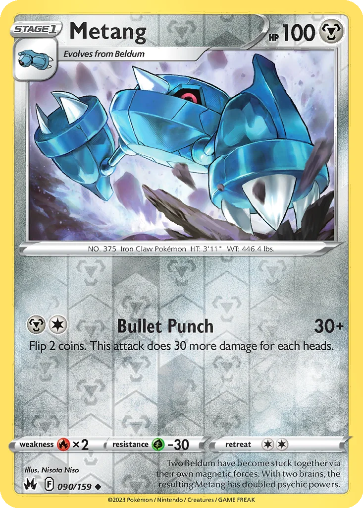 Metang 090/159 Crown Zenith (Reverse holo)