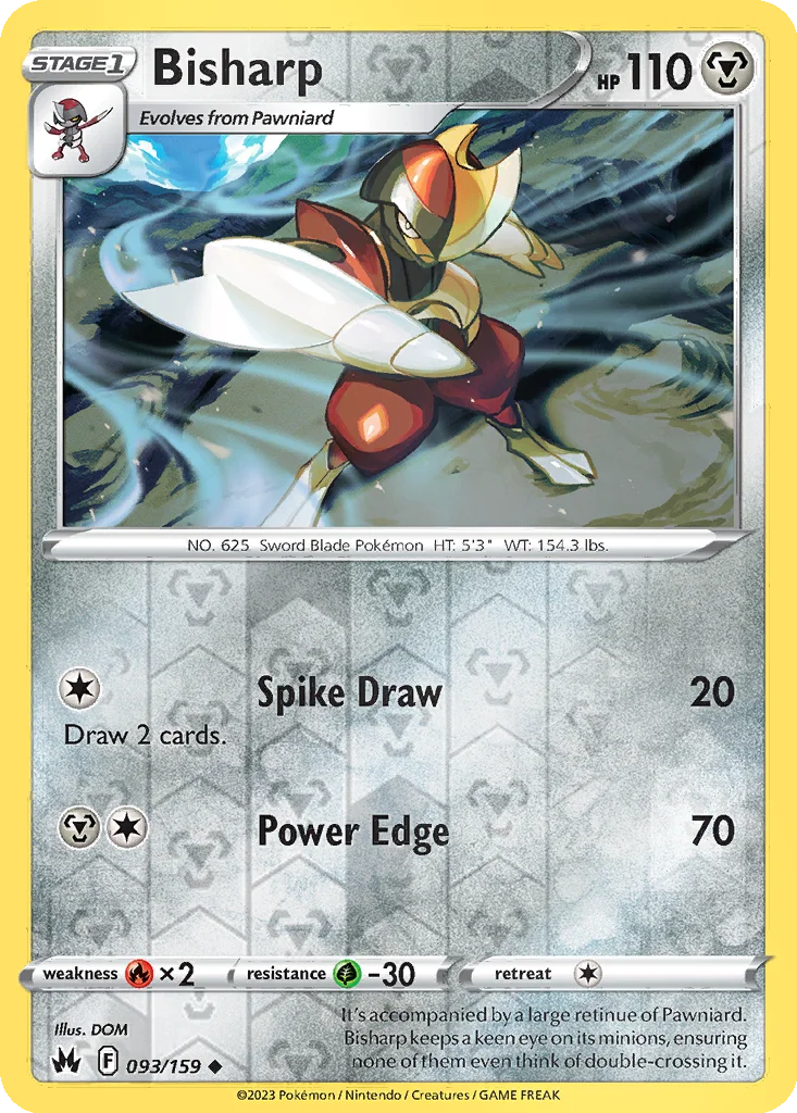 Bisharp 093/159 Crown Zenith (Reverse holo)