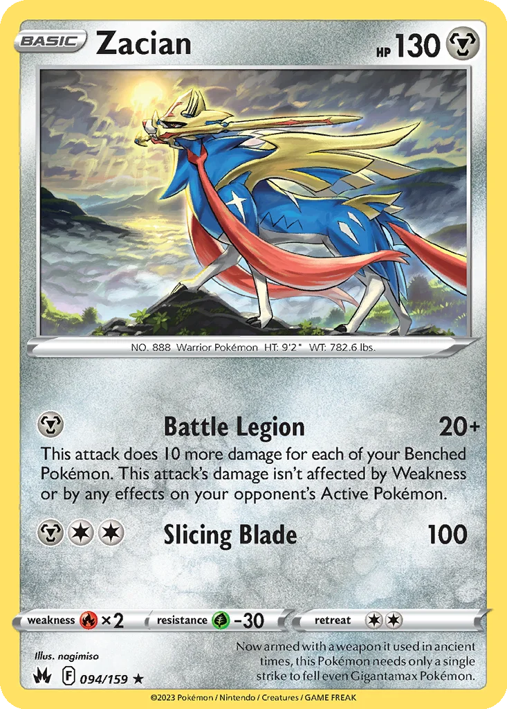 Zacian 094/159 Crown Zenith (Holo)