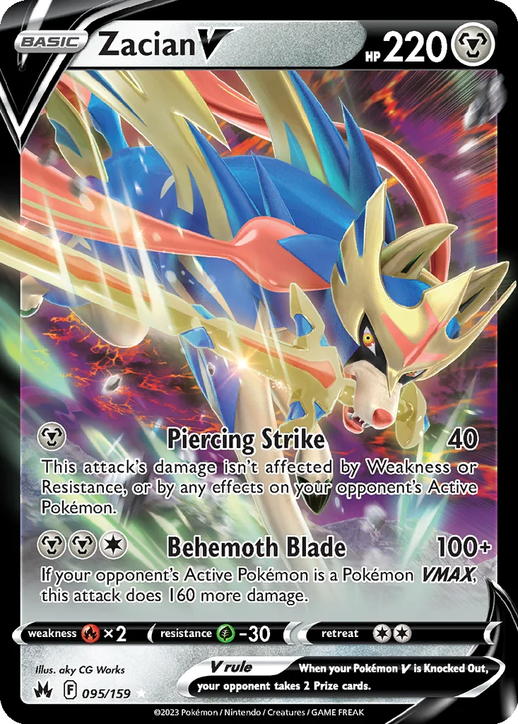 Zacian V 095/159 Crown Zenith (Jumbo)
