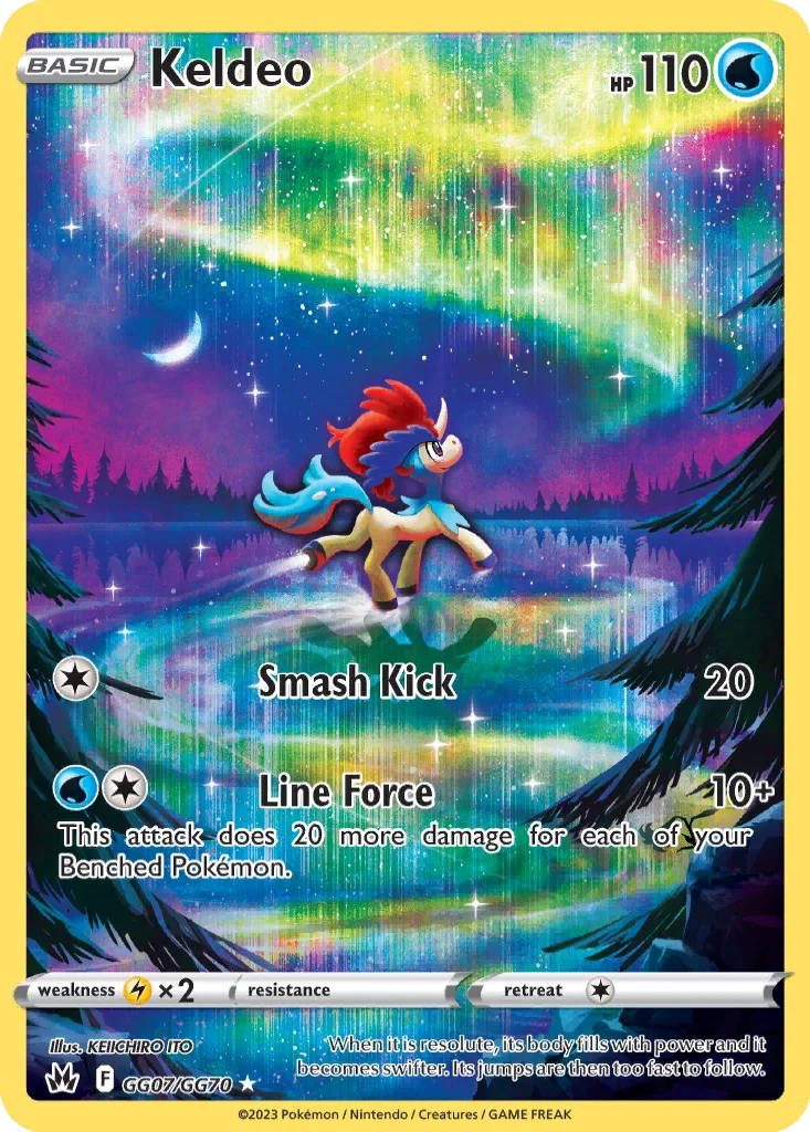 Keldeo GG07/070 Crown Zenith Galarian Gallery (Holo)