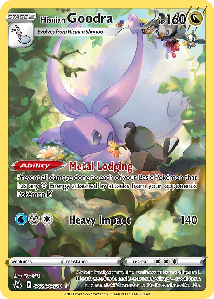 Hisuian Goodra GG21/070 Crown Zenith Galarian Gallery (Holo)