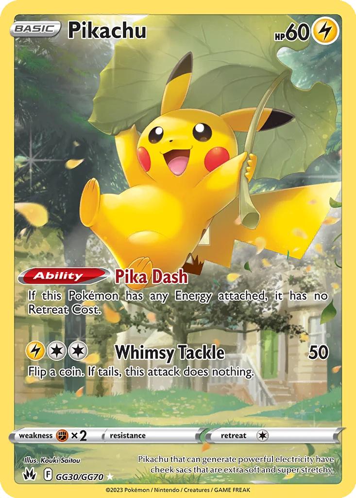 Pikachu GG30/070 Crown Zenith Galarian Gallery (Holo)