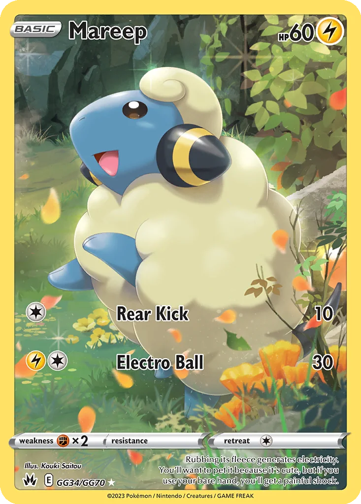 Mareep GG34/070 Crown Zenith Galarian Gallery (Holo)