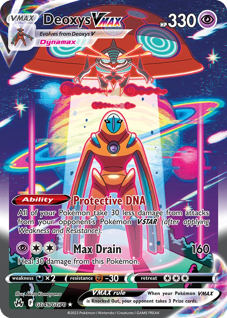 Deoxys VMAX GG45/070 Crown Zenith Galarian Gallery (Holo)