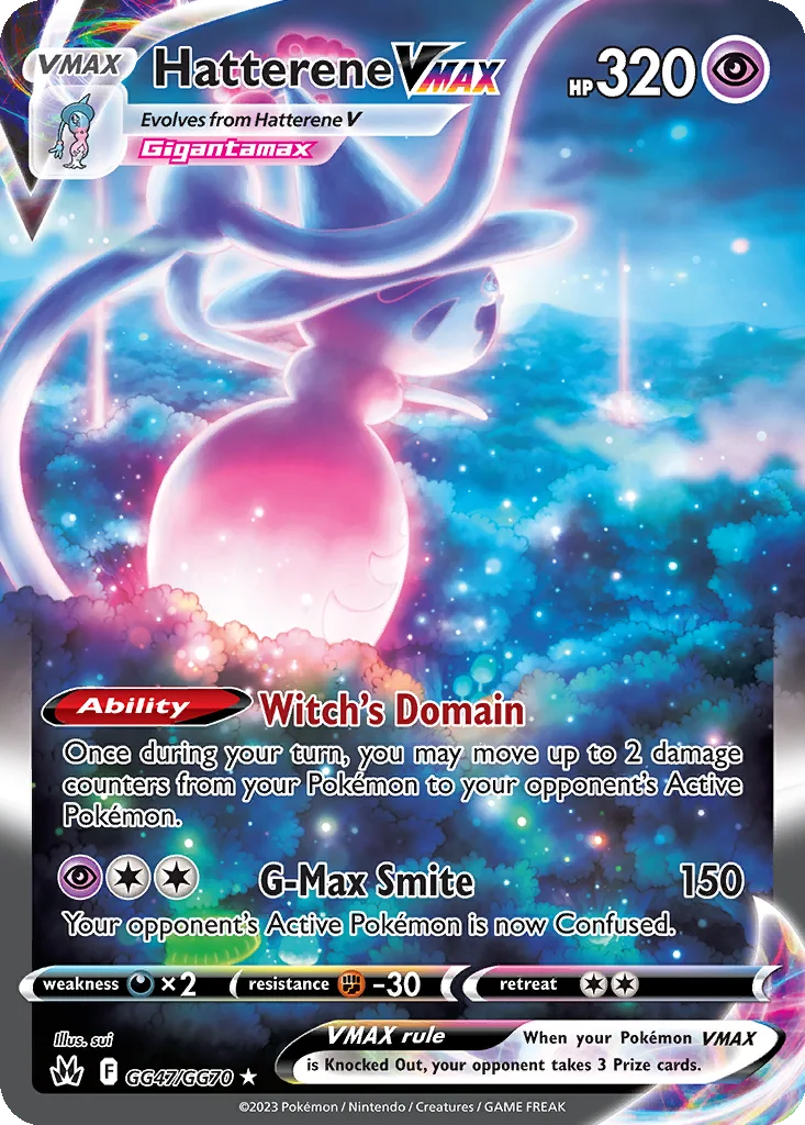 Hatterene VMAX GG47/070 Crown Zenith Galarian Gallery (Holo)