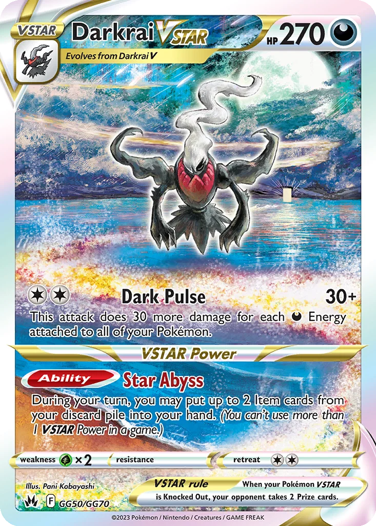 Darkrai VSTAR GG50/070 Crown Zenith Galarian Gallery (Holo)
