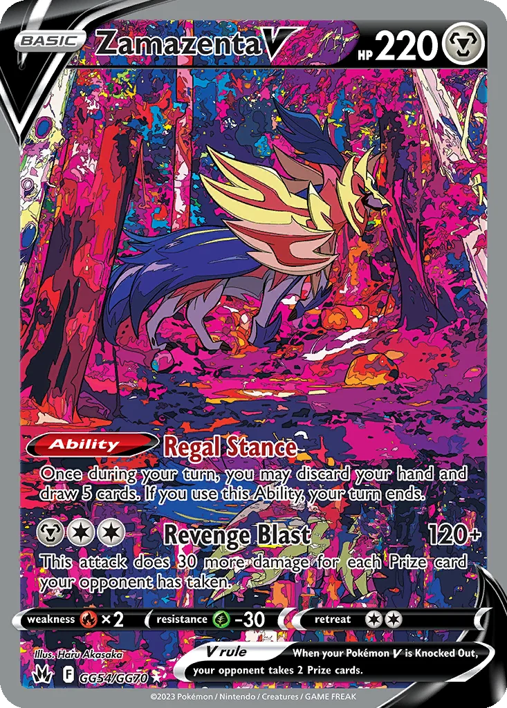 Zamazenta V GG54/070 Crown Zenith Galarian Gallery (Holo)